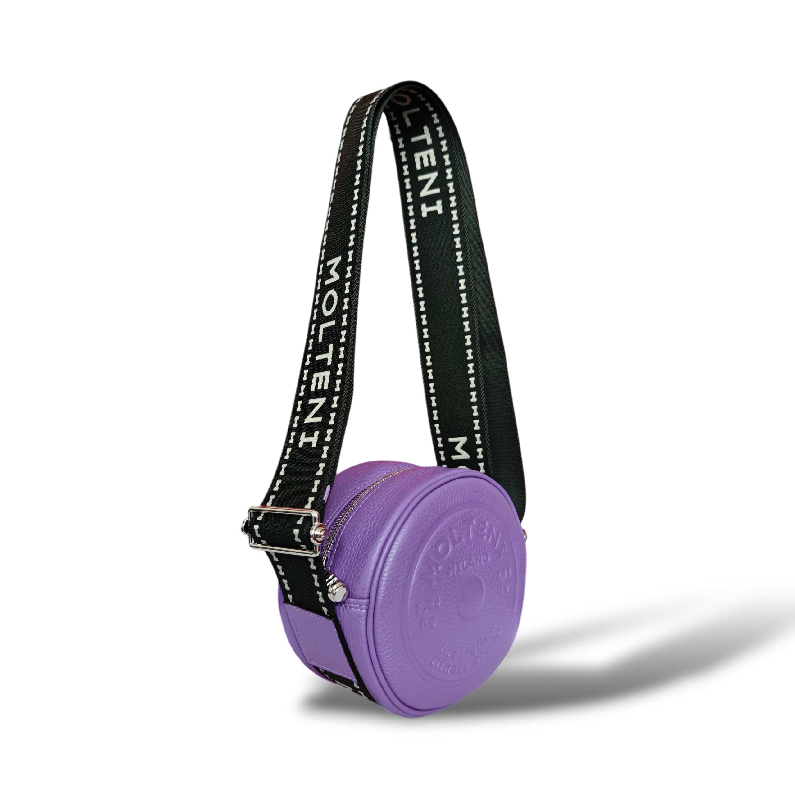 ELEO small - PURPLE pelle grana dollaro