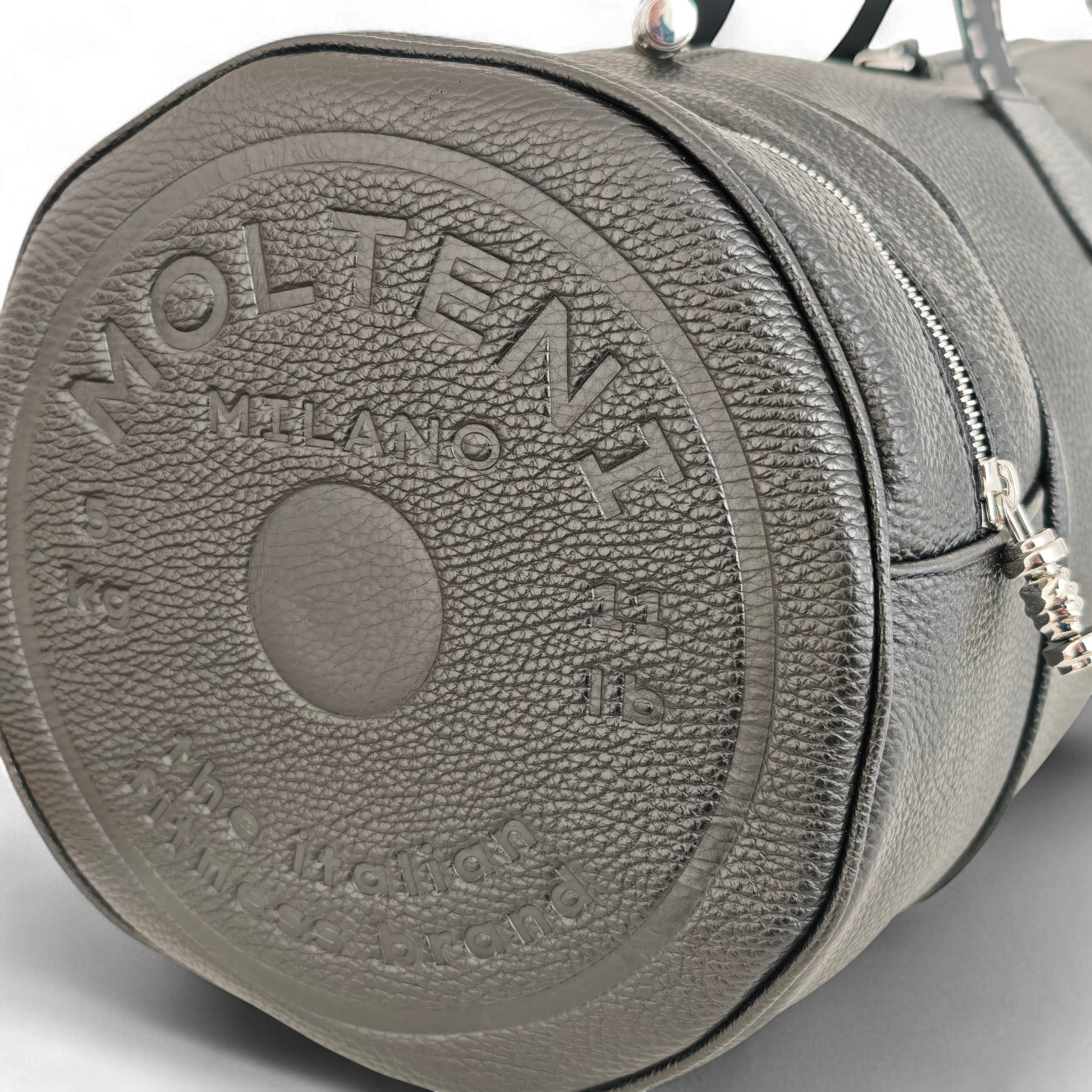NORA medium CARGO - BLACK pelle grana dollaro