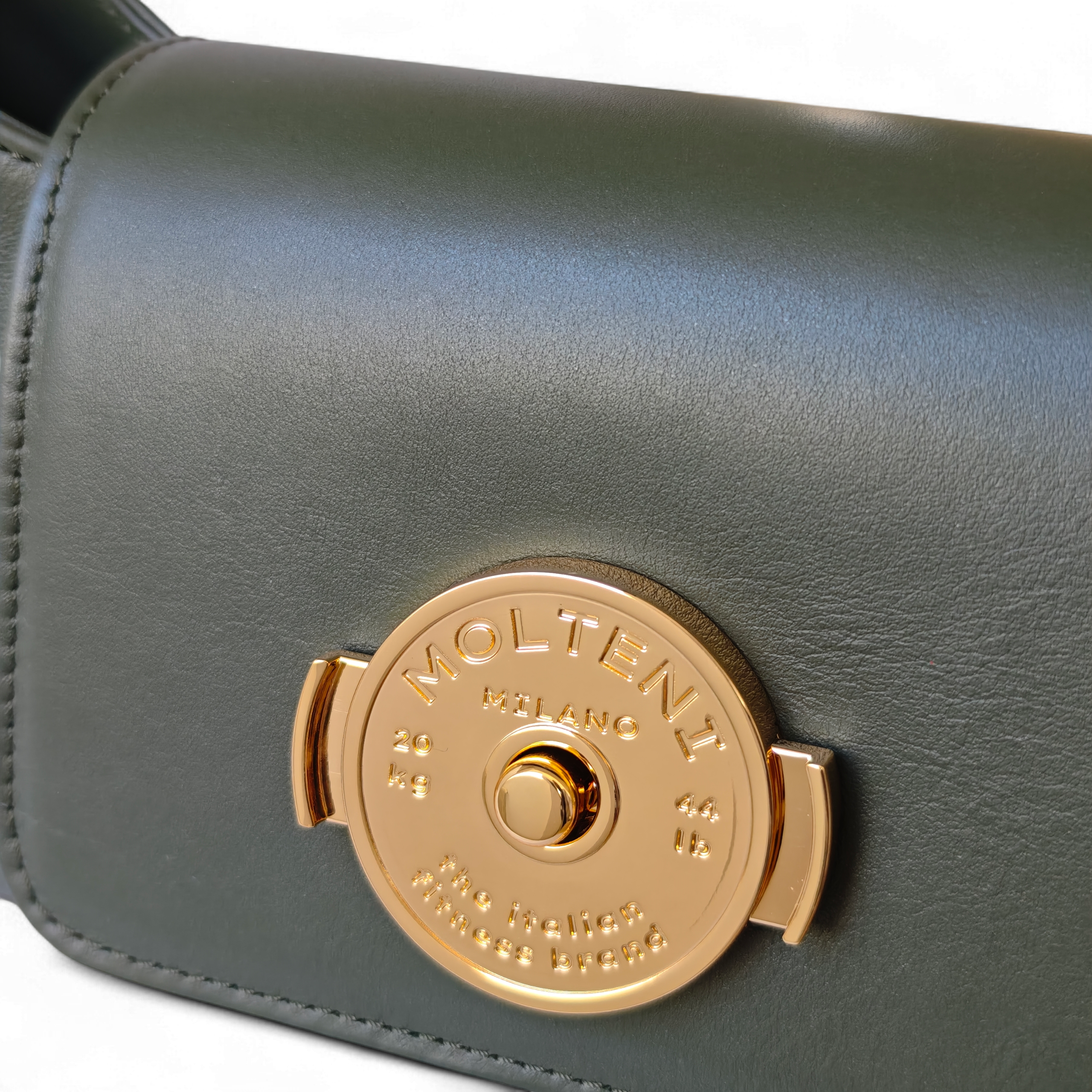 TINA small - ARMY GREEN pelle liscia