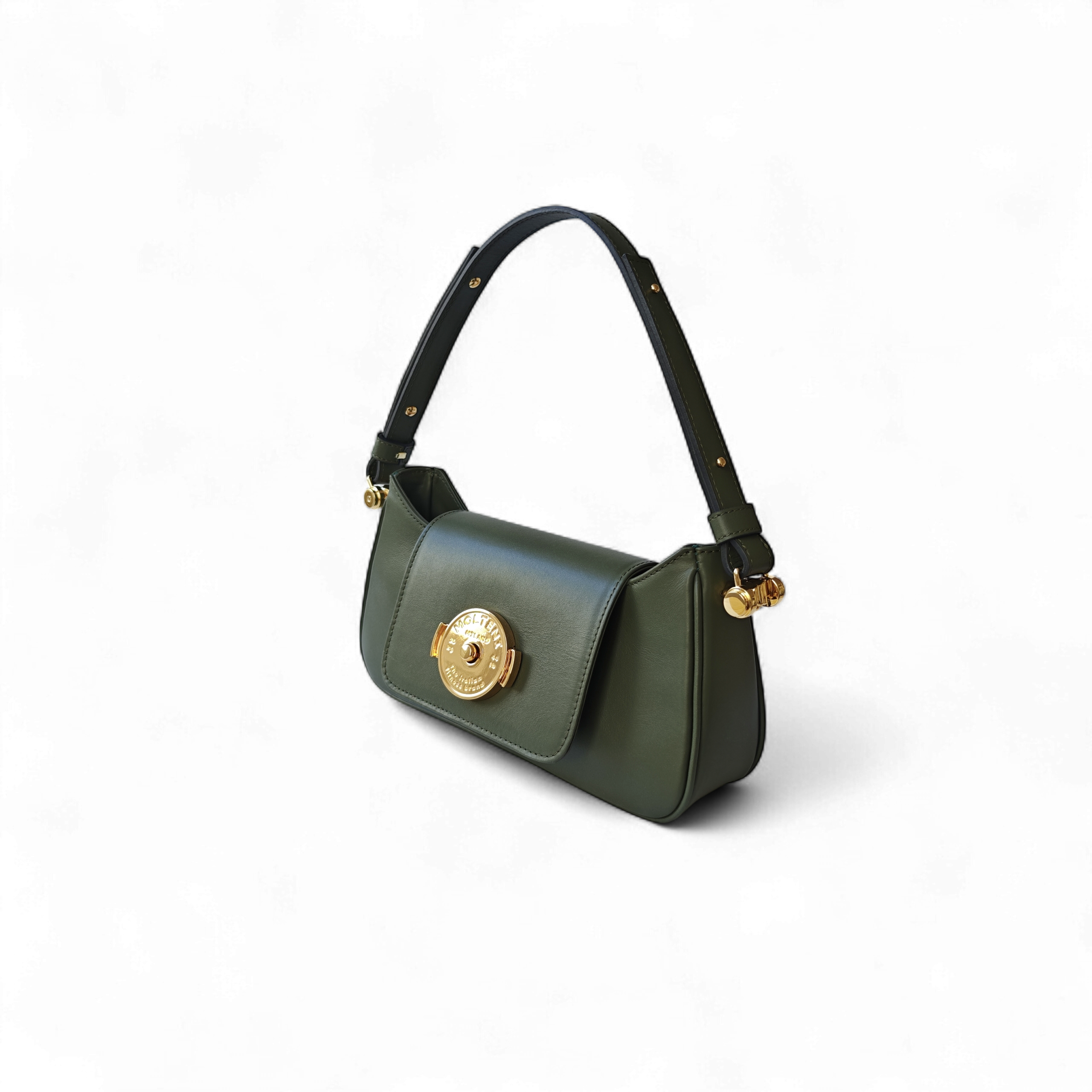 TINA small - ARMY GREEN pelle liscia