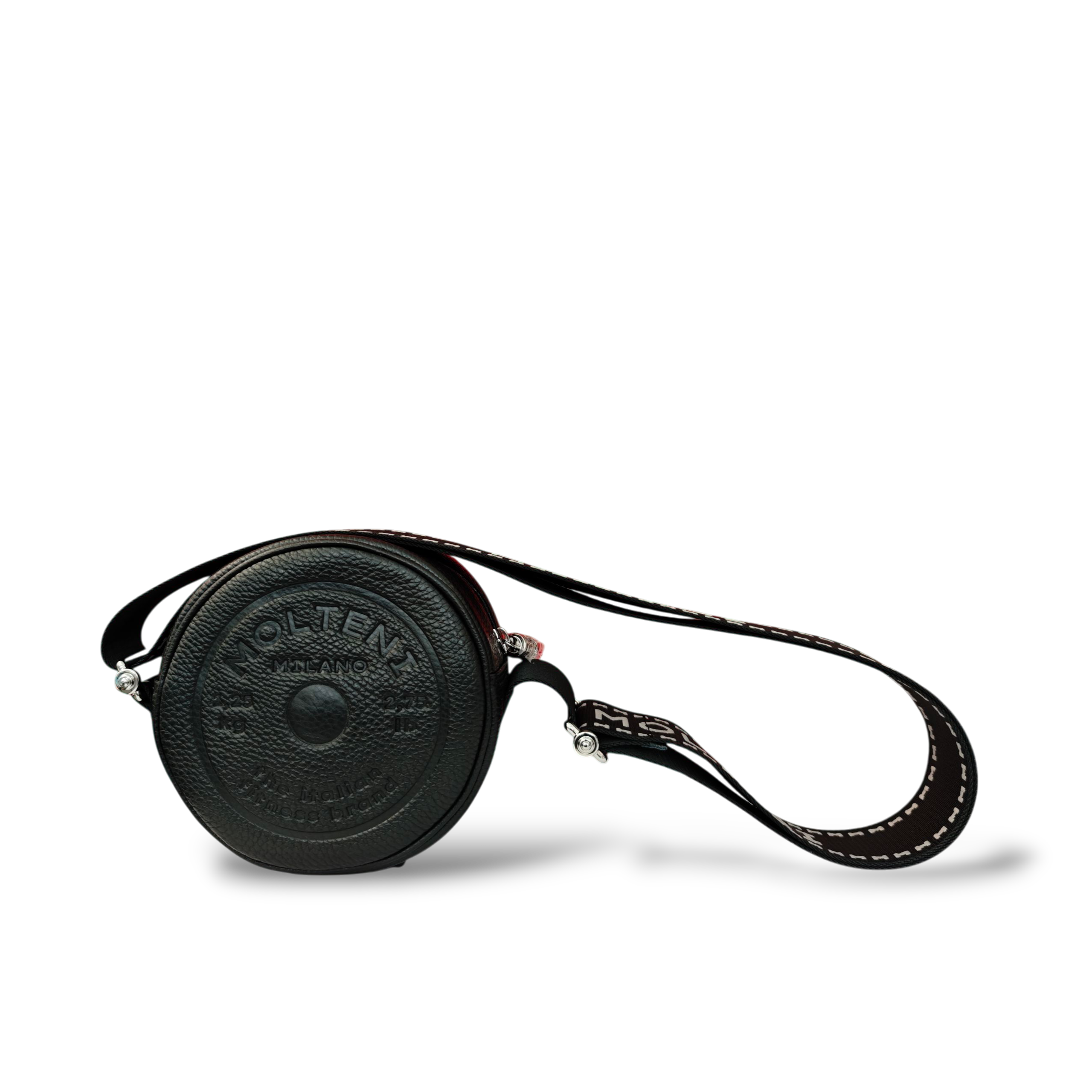 ELEO small - BLACK dollar grain leather