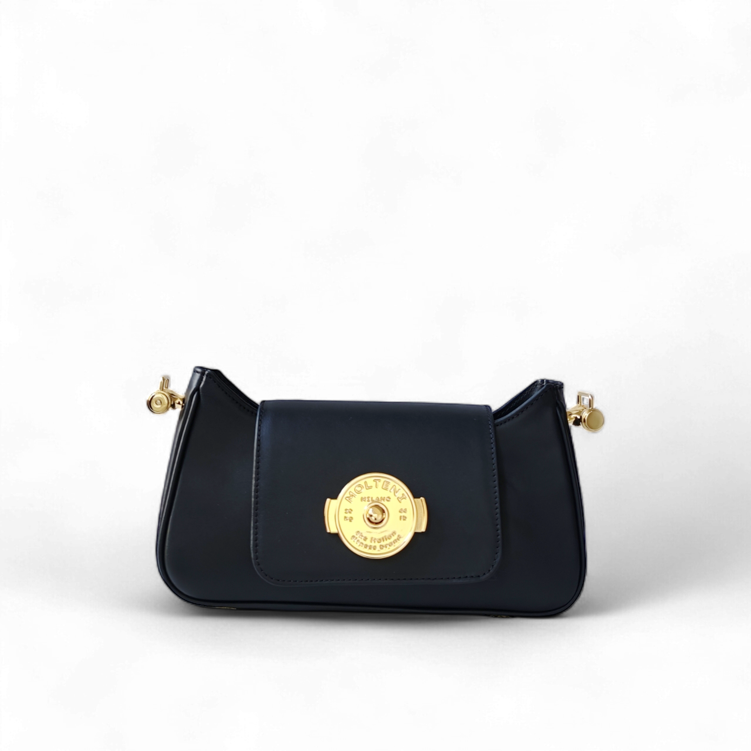 TINA small - BLACK pelle liscia