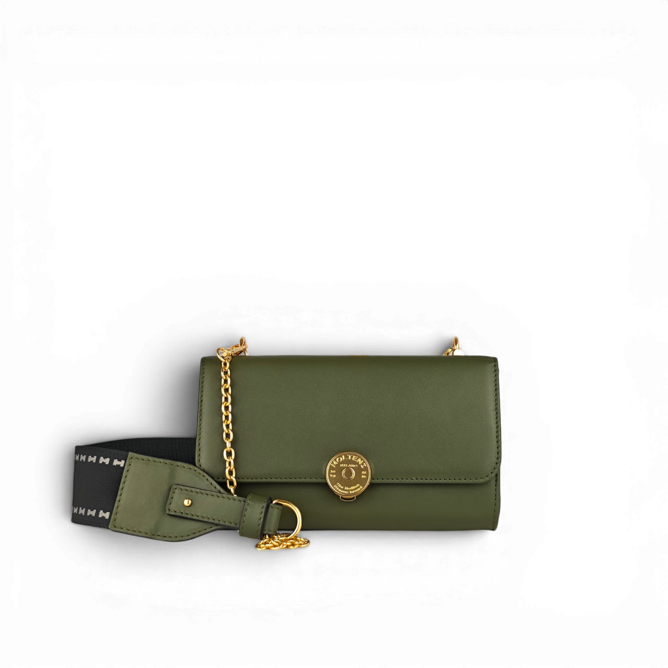 Foto frontale di MARGHE small military green con nastro