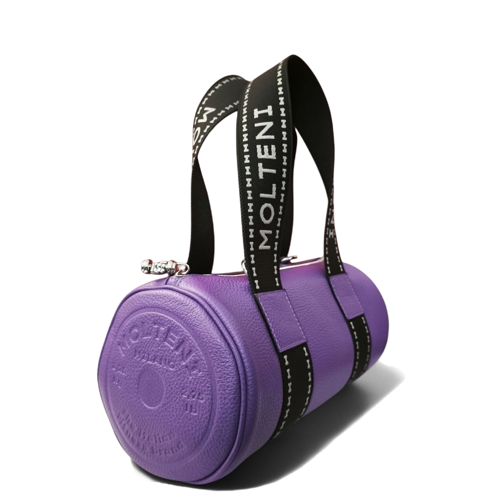 Vista 3/4 modello NORA small viola