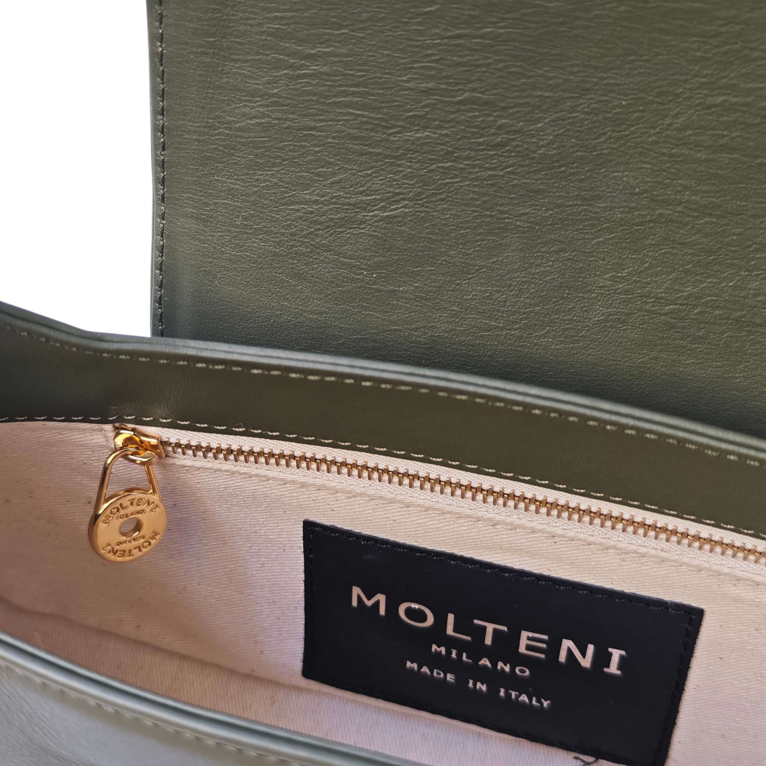TINA small - ARMY GREEN pelle liscia