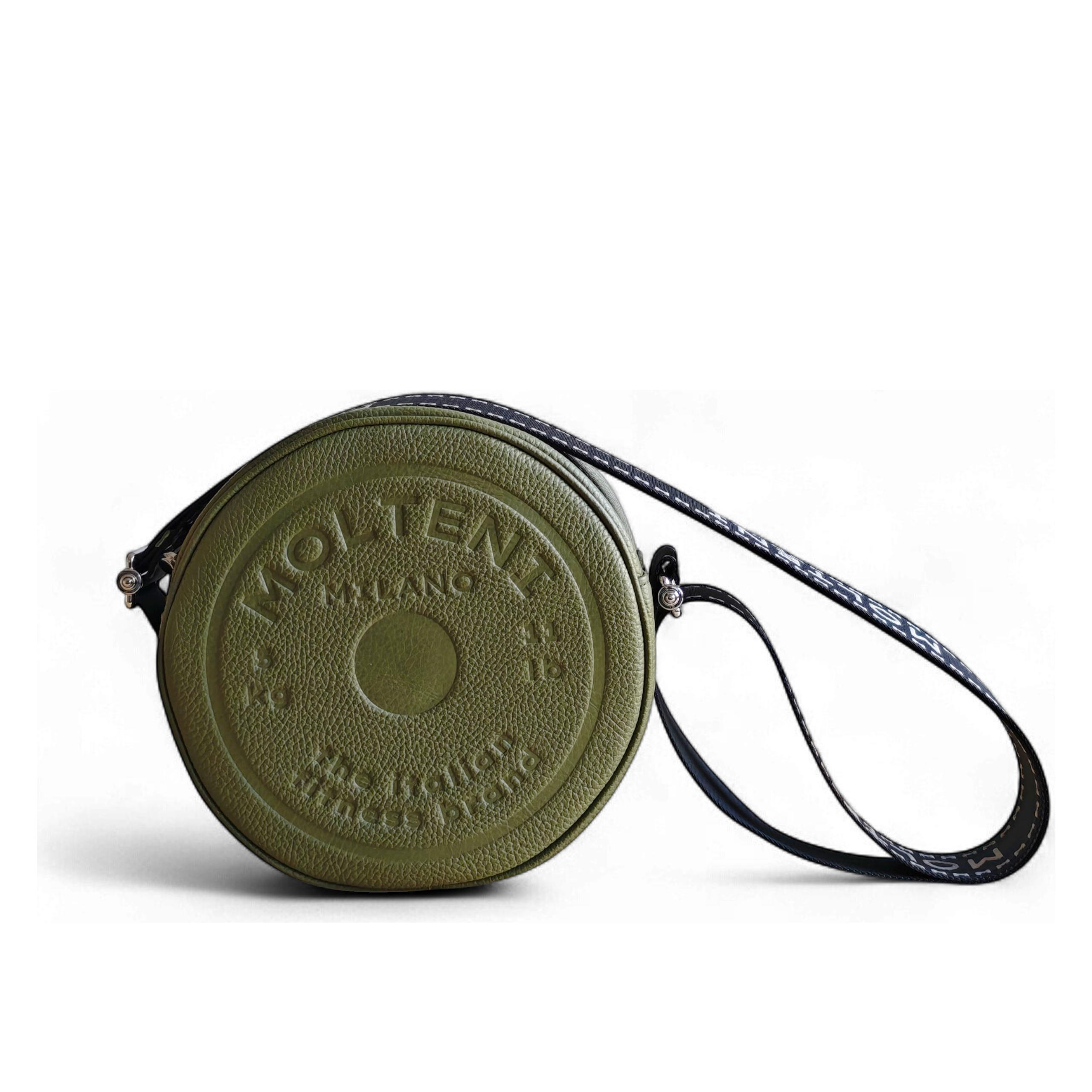 Borsa ELEO Medium Army Green 
Molteni Milano in pelle di lusso con design ispirato al fitness e dettagli tecnici