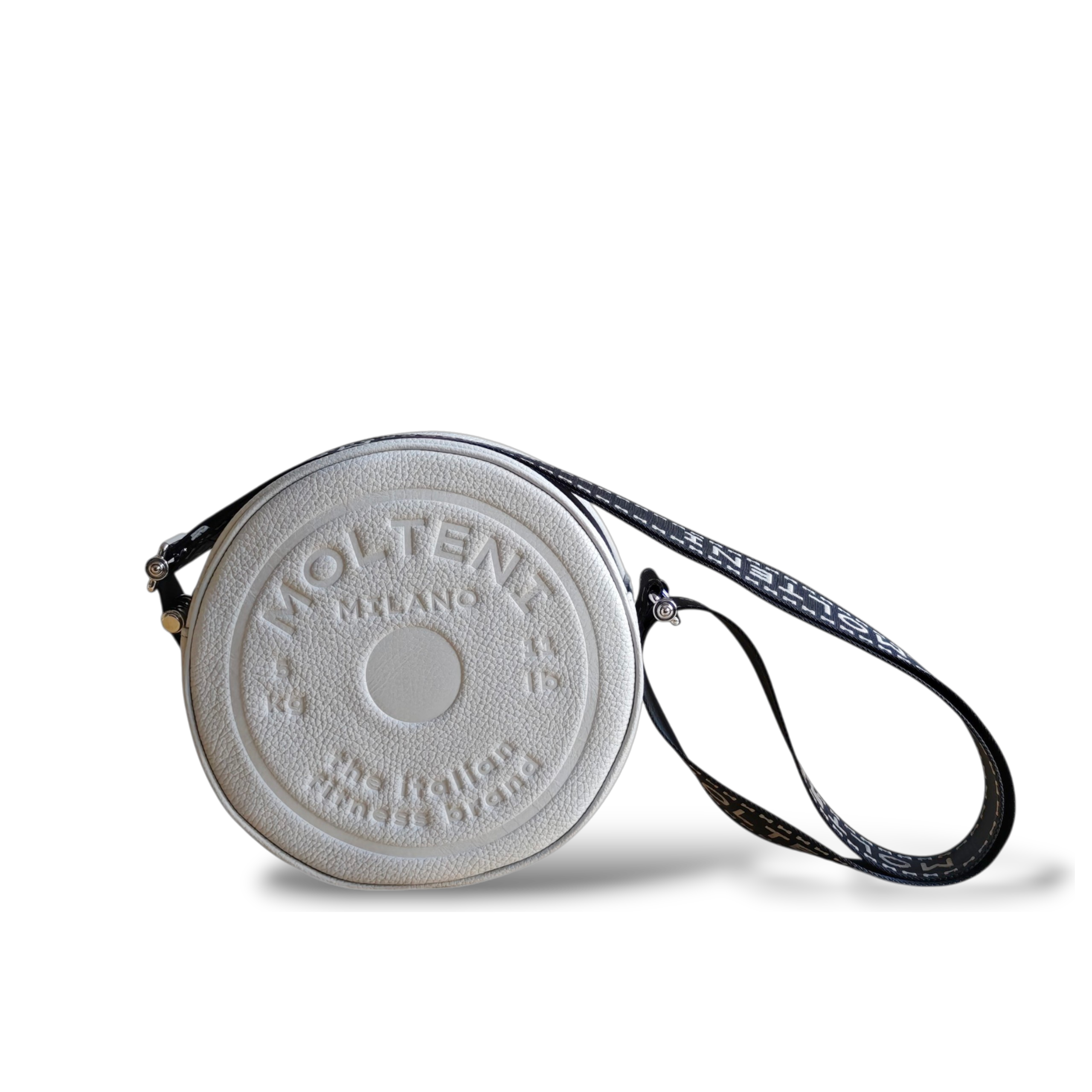 Borsa ELEO Medium Grey Molteni Milano in pelle di lusso con design ispirato al fitness e dettagli tecnici