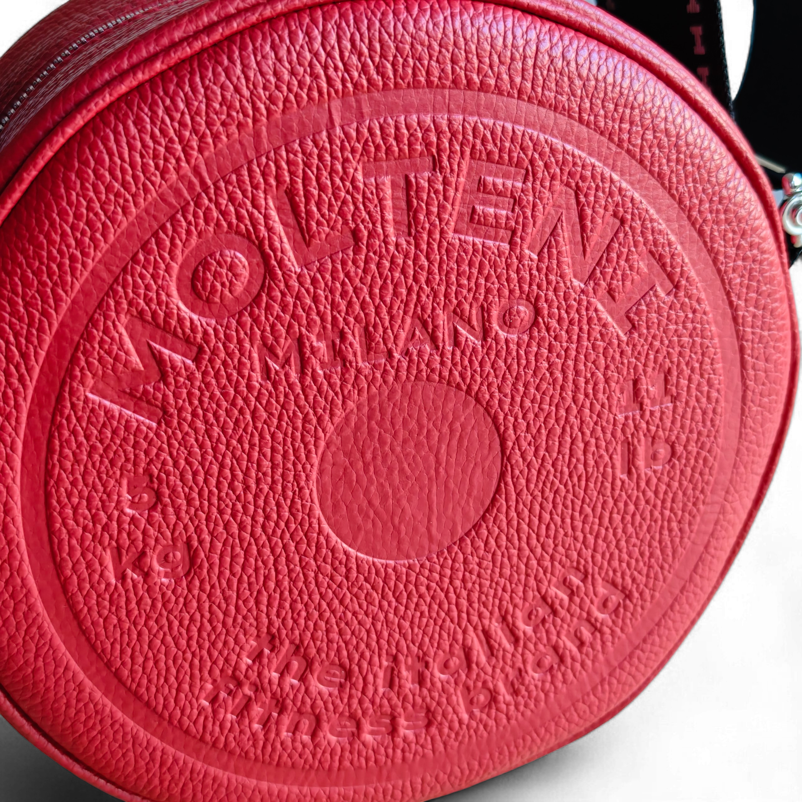 ELEO medium - BLACK dollar grain leather