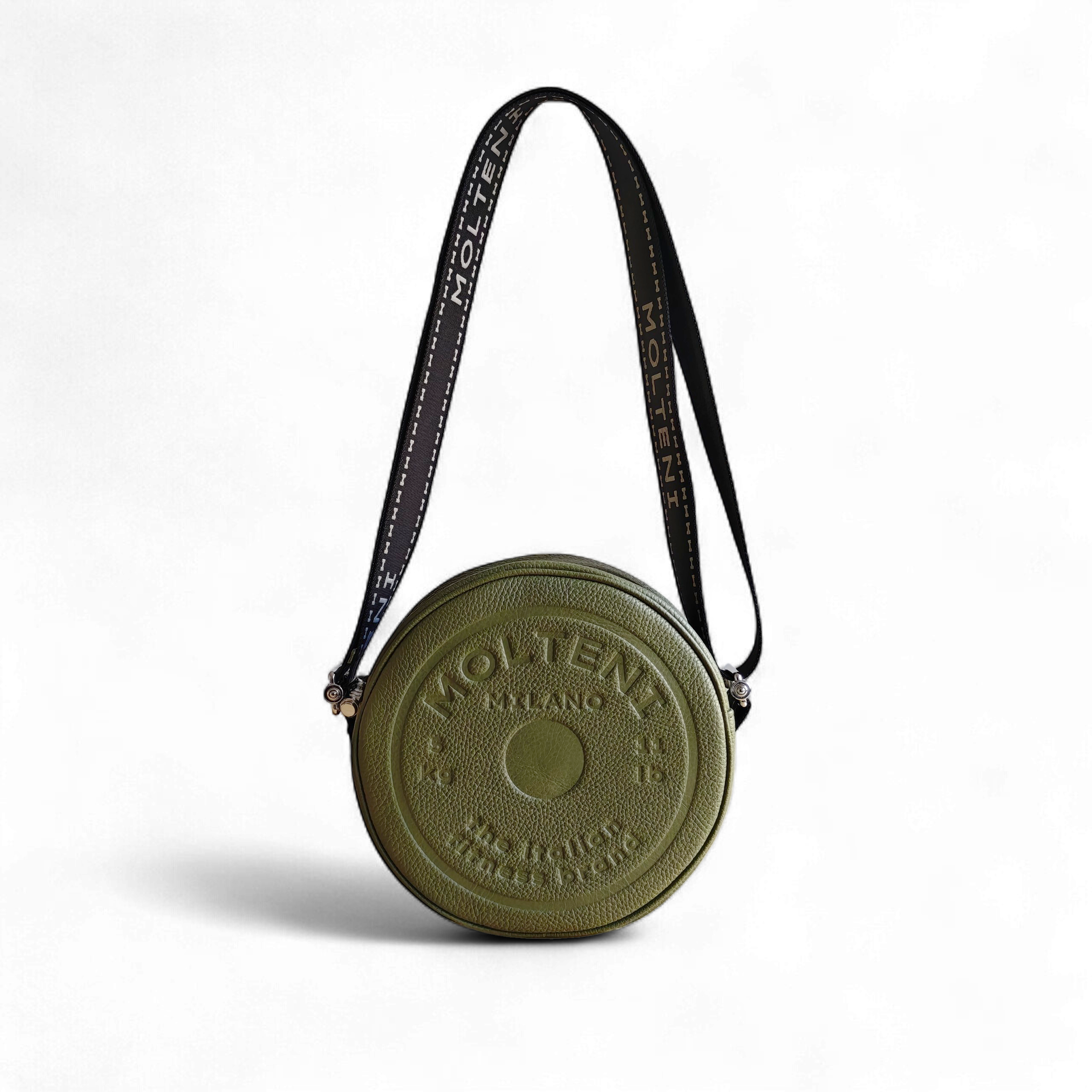 ELEO medium - BLACK dollar grain leather