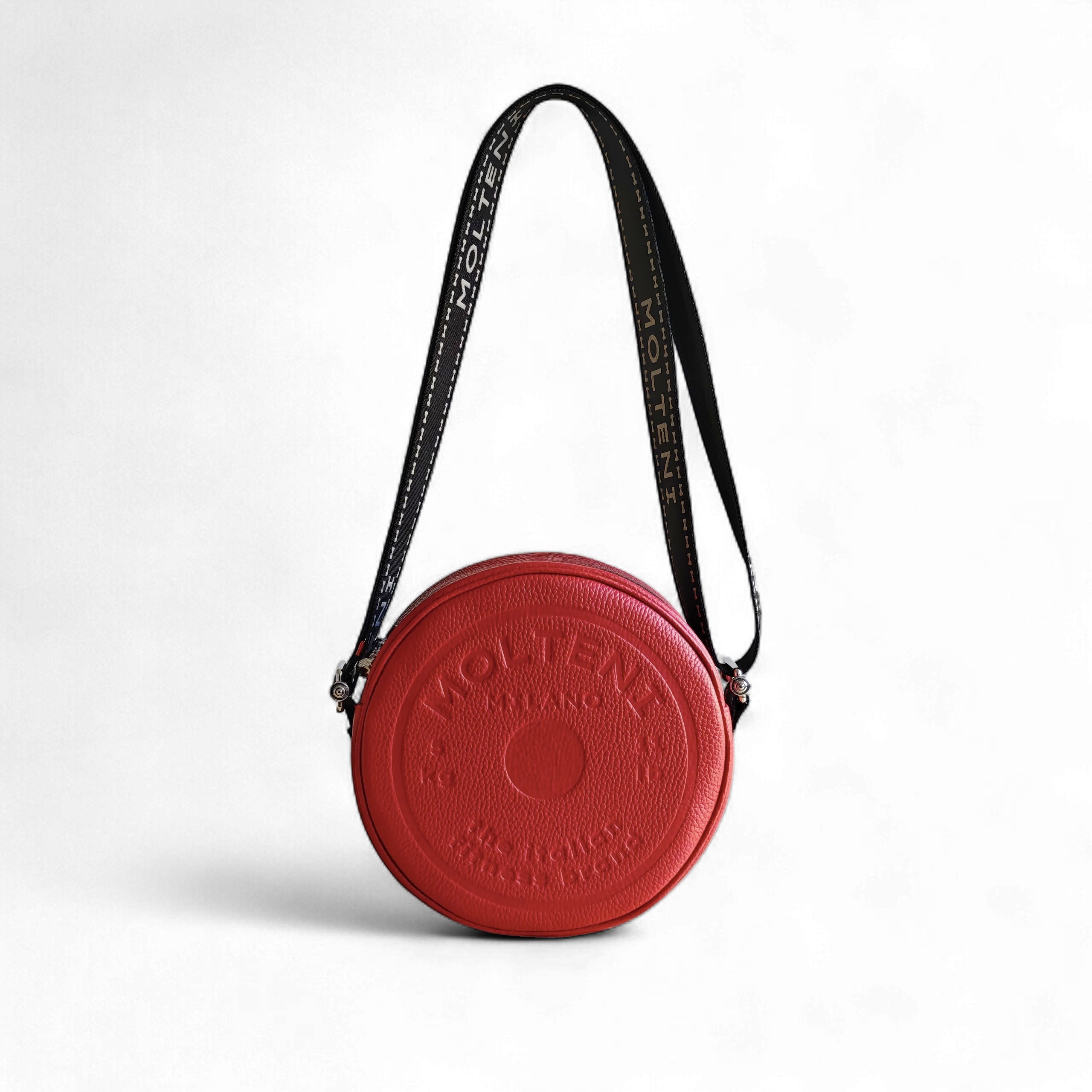 ELEO medium - BLACK dollar grain leather